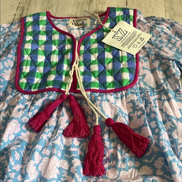 SZ Block Print Dress Size Medium. NWT - Picture 6 of 11